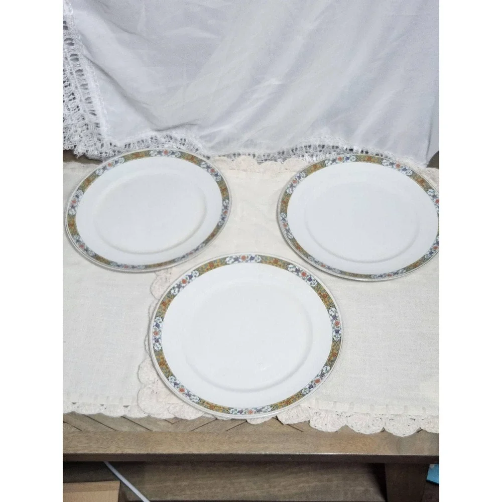Alfred Meakin England Ironstone China Set 14pc Floral Border Dinnerware Antique